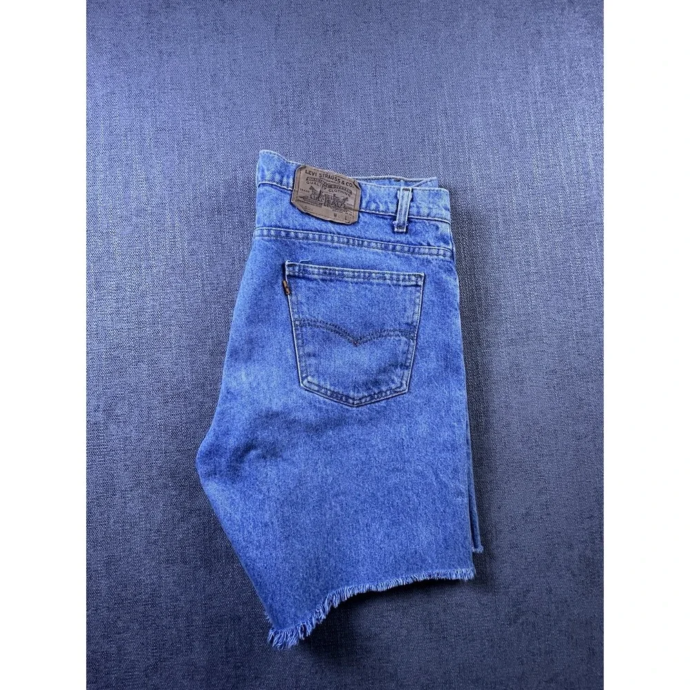 Levi's Shorts Vintage Orange Tab 506 Cut Off Denim‎ Light Wash Cotton Mens 39